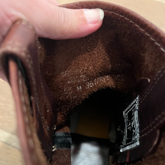 Frye Harness Western Square Toe Brown boho Cowgirl Festival Biker boots sz 5.5 - Picture 12 of 12